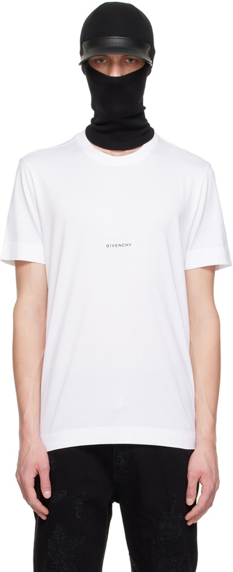 Photo: Givenchy White Slim T-Shirt