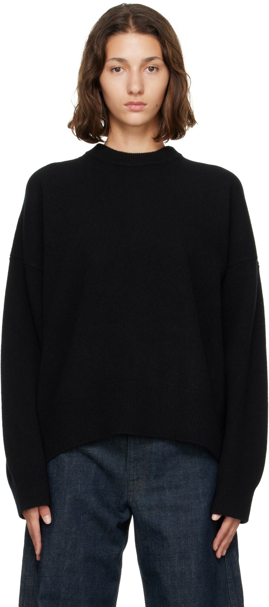 Róhe Gray Classic Crewneck Sweater