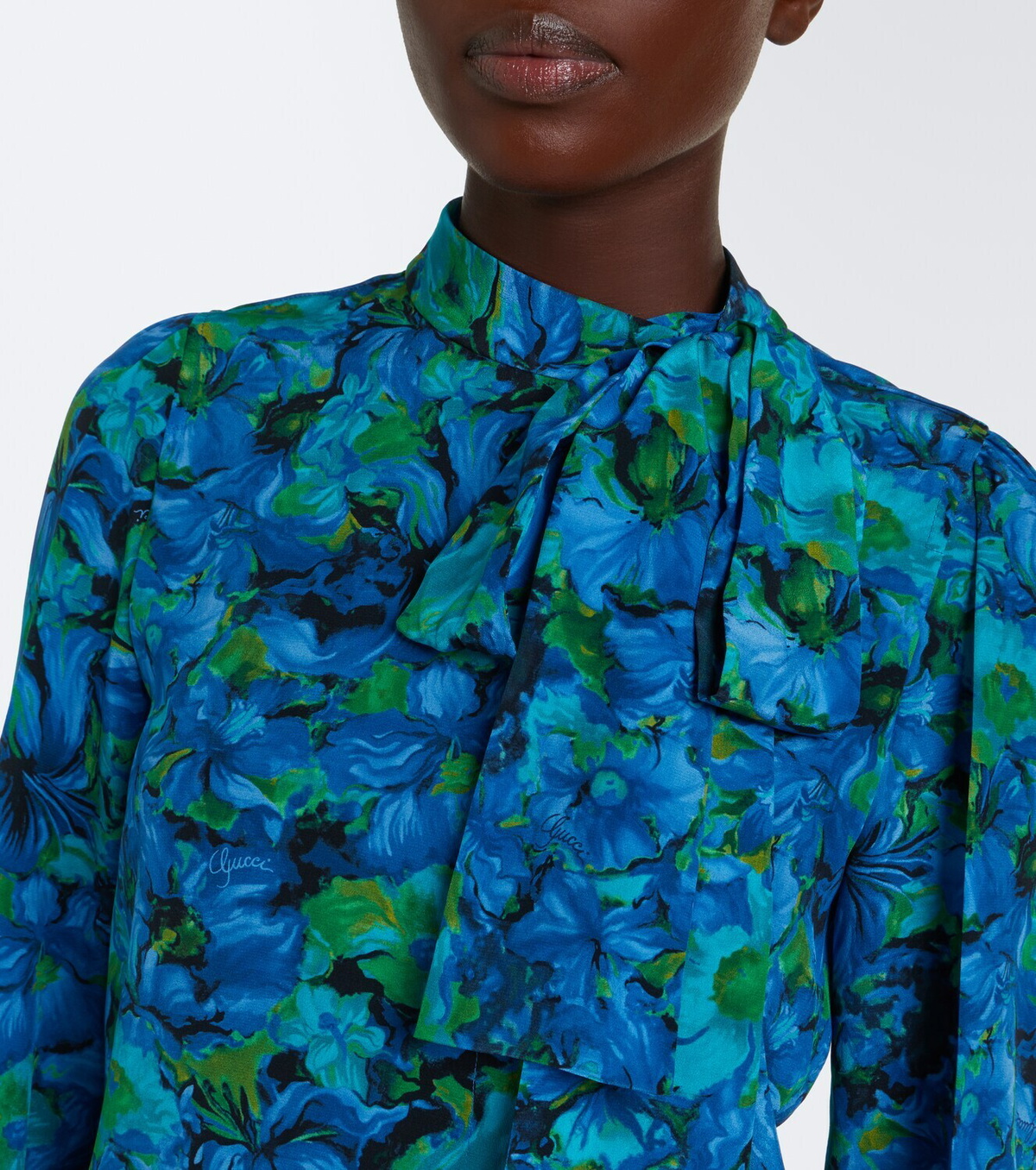Gucci Floral silk georgette blouse