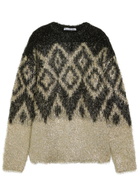 Acne Studios Metallic Thread Jumper Black