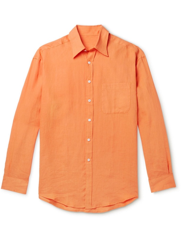 Photo: ANDERSON & SHEPPARD - Linen Shirt - Orange
