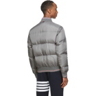Thom Browne Grey Down Relaxed Blouson Jacket