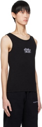 PLACES+FACES Black Embroidered Tank Top