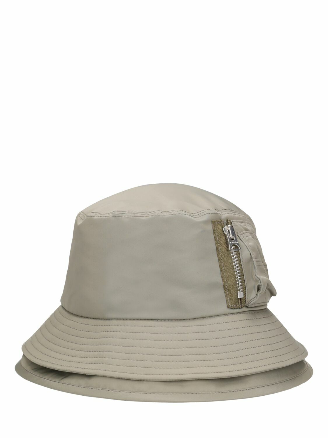 sacai サカイ Nylon Twill Double Brim Hat SACAI - Double Brim Nylon Twill Bucket Hat Sacai