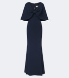 Elie Saab Caped crêpe gown