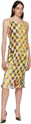Julia Heuer White Pola Midi Dress