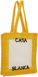 Casablanca Yellow Crochet Tote