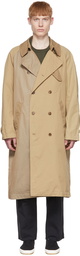 Comme des Garçons Homme Beige Cotton Coat