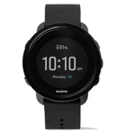 Suunto - 3 Fitness Stainless Steel and Silicone Digital Watch - Black