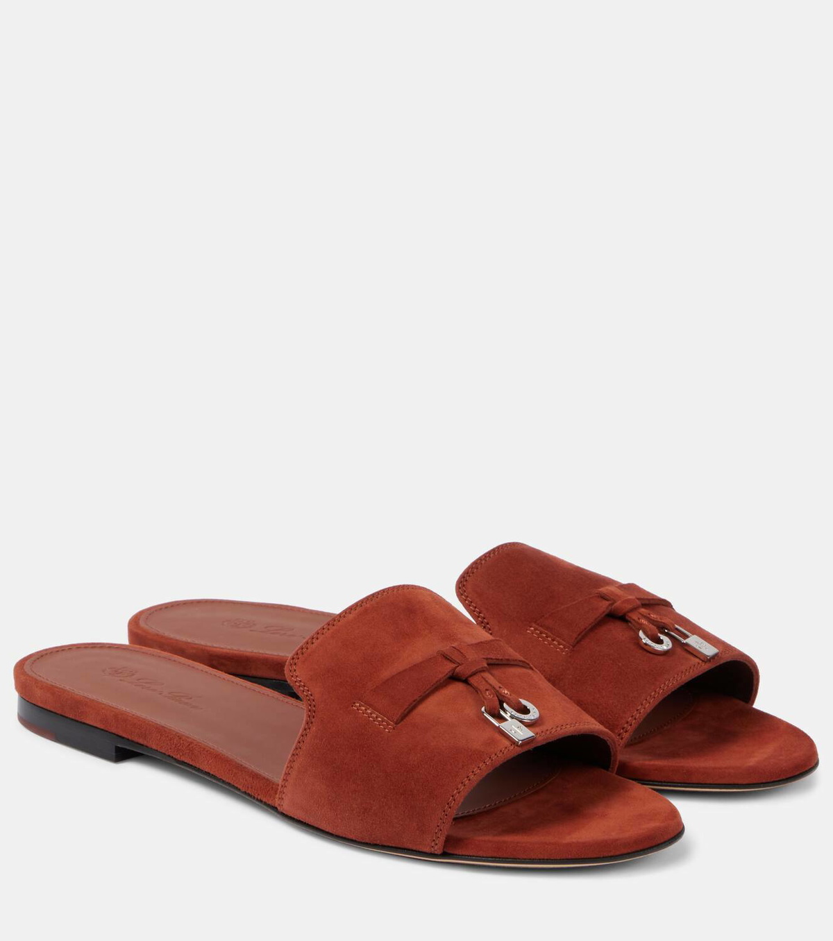 Sprightly Charms Sandal Piana Slippers Orange Pink Maroon Calfskin main image 1
