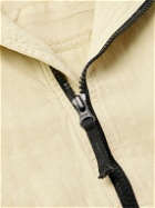 Stone Island - Logo-Appliquéd Linen-Blend Chambray Jacket - Neutrals
