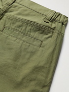 FRAME - Straight-Leg Patchwork Cotton Cargo Trousers - Green