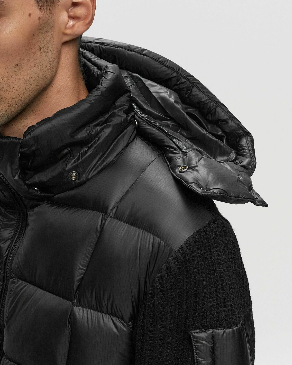 C.P. Company Knitwear Jacket In Merino Wool Extrafine Black