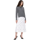 Simone Rocha Gray Embellished Relaxed Cashmere Hoodie