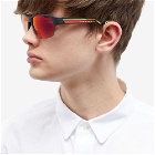 Prada Eyewear Men's Linea Rossa PS 03YS Sunglasses in Matte Black/Dark Grey