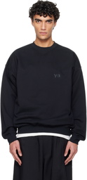Y-3 Black Brushed Terry Crew Sweatshirt
