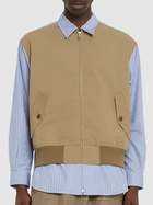 COMME DES GARÇONS HOMME Cotton Striped Patchwork Jacket