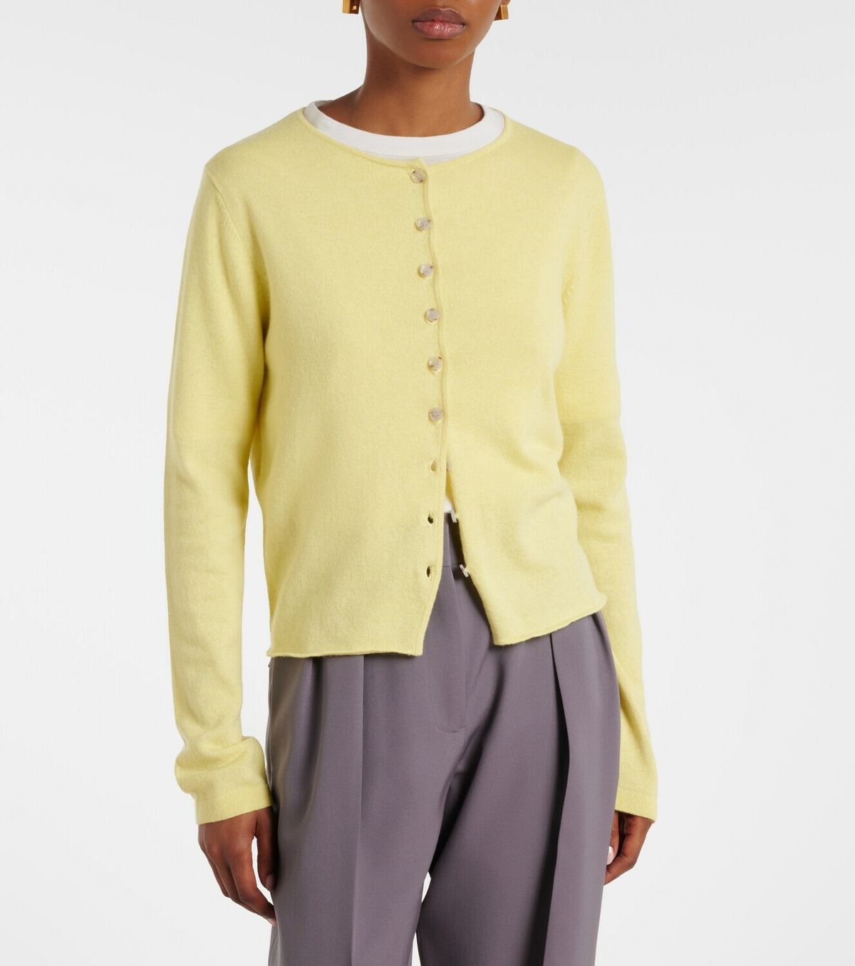 Jardin des Orangers Cotton and cashmere cardigan