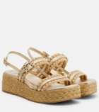 Roger Vivier Summer Strass platform espadrille sandals
