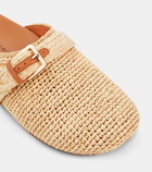 Clergerie Quinta raffia mules