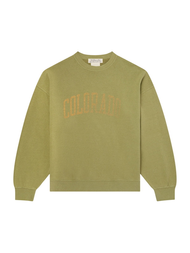 Photo: Remi Relief - Colorado Printed Cotton-Jersey Sweatshirt - Green