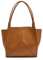 Victoria Beckham Victoria Small Panelled Leather Tote - Tan - One Size