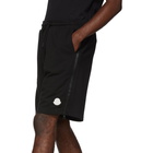 Moncler Black Side Zip Shorts