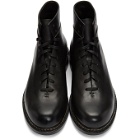 Feit Black Braided Lace-Up Boots