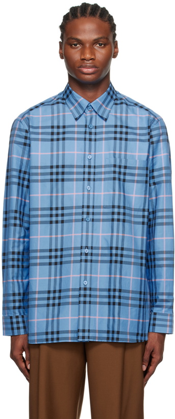 Photo: Burberry Blue Check Shirt