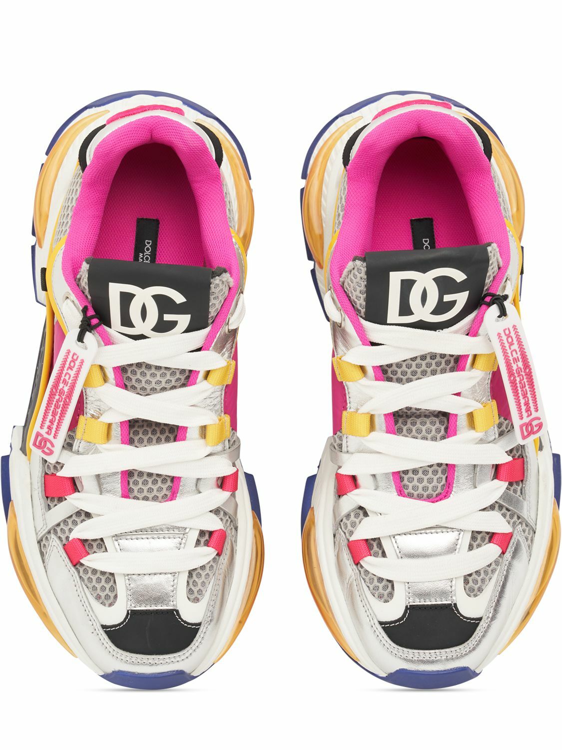 【関税＆送料込み】Dolce & Gabbana Leather And Mesh Sneaker Dolce & Gabbana Sneakers | italist