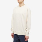 YMC Men's Shrank Crew Sweat in Ecru Marl