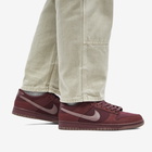 Nike Men's Dunk Low Retro Premium Sneakers in Burgundy Crush/Plum Eclipse