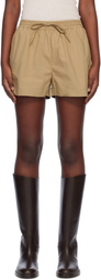Matteau Tan Relaxed Shorts