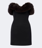 David Koma Strapless bustier minidress