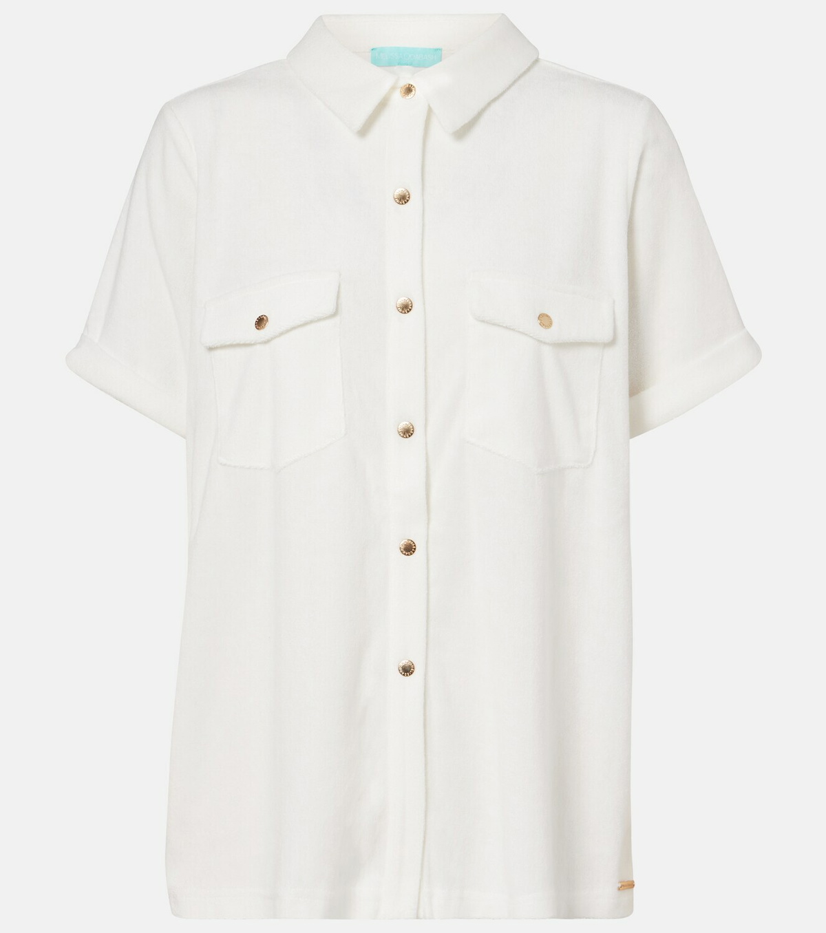 Melissa Odabash Tori cotton-blend shirt