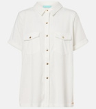 Melissa Odabash Tori cotton-blend shirt
