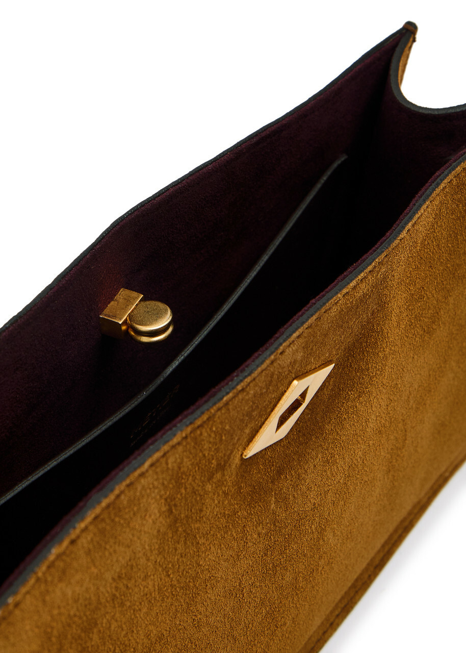Metier Ease Suede Clutch - Tan - One Size