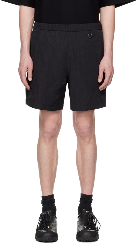 Photo: WOOYOUNGMI Black Nylon Banding Shorts