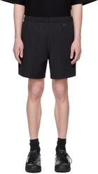 WOOYOUNGMI Black Nylon Banding Shorts