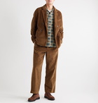 Barena - Wide-Leg Cotton-Corduroy Suit Trousers - Brown