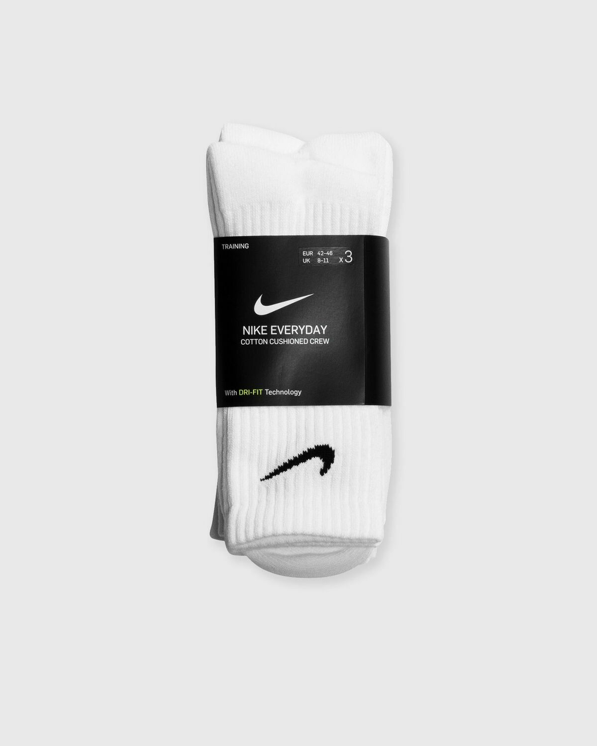 Nike Everyday Cushioned Training Crew Socks (3 Pairs) White Socks