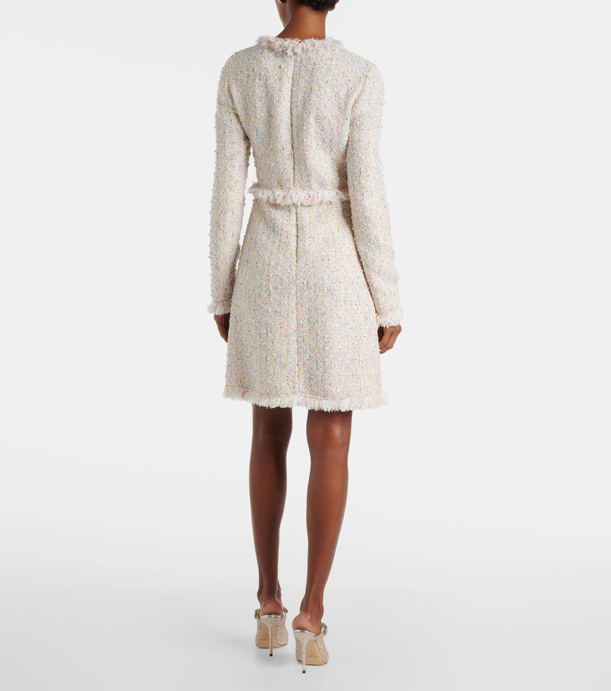 Giambattista Valli Fringed bouclé minidress