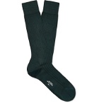 Charvet - Ribbed Cotton Socks - Green