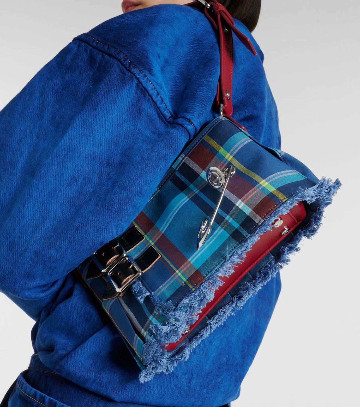 Vivienne Westwood Heather tartan canvas shoulder bag