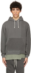 John Elliott Black Reconstructed Vintage Hoodie