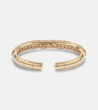 Suzanne Kalan 18kt gold bangle with diamonds