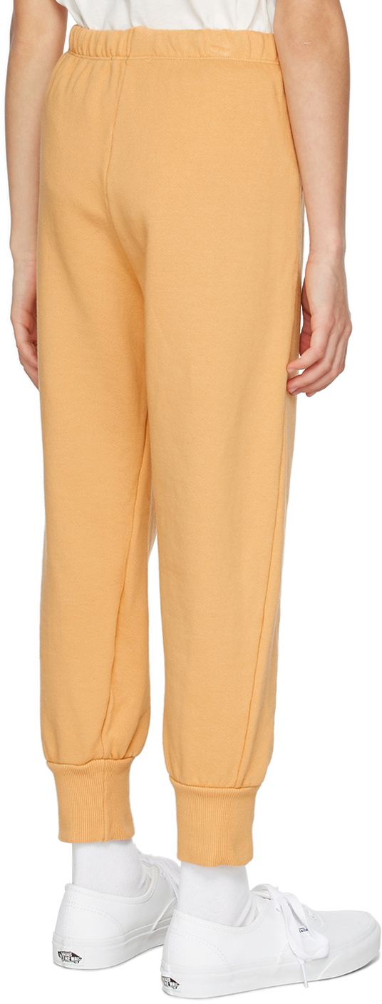 TINYCOTTONS Kids Orange Logo Lounge Pants