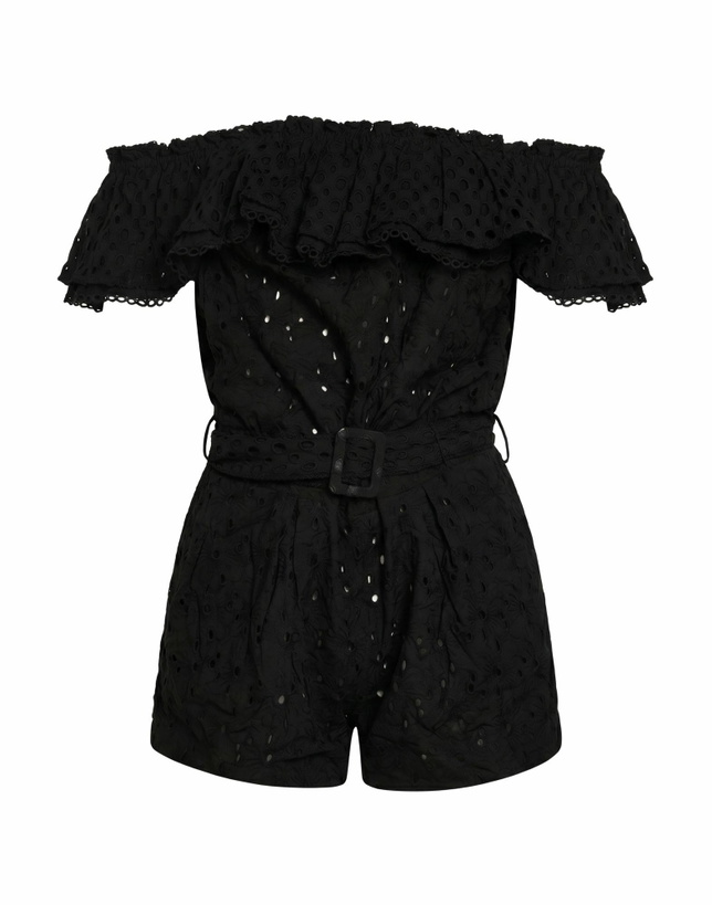 Photo: Poupette St Barth Womens Playsuit in Black