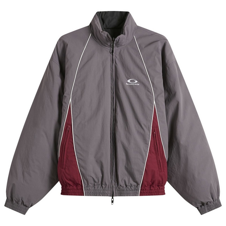 Photo: Balenciaga Men's Reversible Nylon Padded Jacket in Smoky Purple