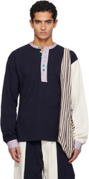 SC103 SSENSE Exclusive Navy & Off-White Guardian Henley